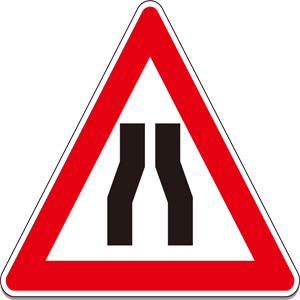 Road Narrowing on Both Sides