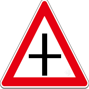 Crossroad Ahead Main Road