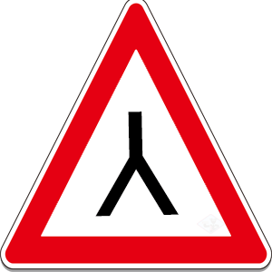 End of Dual Carriageway